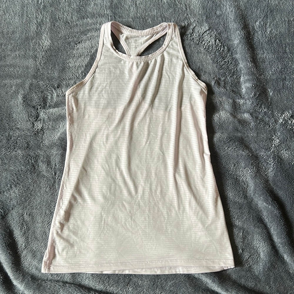 Athleta Light Pink Racerback Tank Top